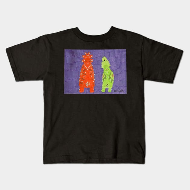 Zuni Maidens Kids T-Shirt by DebiCady